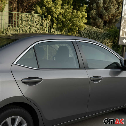 Fensterleisten Fensterrahmen für Toyota Corolla 2013-2019 Stufenheck Chrom 10x