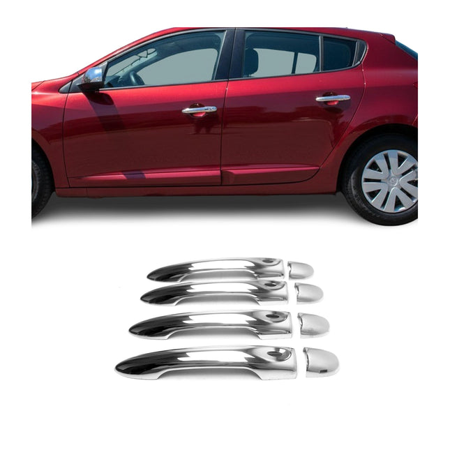 Türgriff Blende Türgriffkappen für Renault Fluence 2010-2021 4Tür 4S Chrom 8x