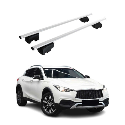 Dachträger Gepäckträger für Infiniti QX30 2017-2019 Grundträger ABE Silber