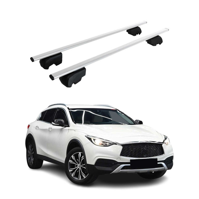 Dachträger Gepäckträger für Infiniti QX30 2017-2019 Grundträger ABE Silber