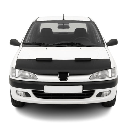 Haubenbra Steinschlagschutz Bonnet Bra für Peugeot 306 1993-2001 Schwarz Halb