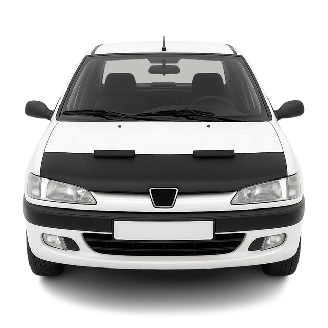 Haubenbra Steinschlagschutz Bonnet Bra für Peugeot 306 1993-2001 Schwarz Halb