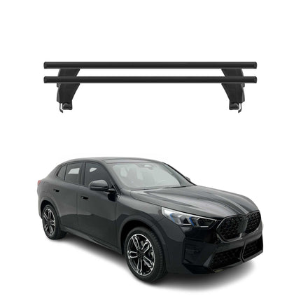 Menabo Dachträger Grundträger für BMW iX2 U10 2024-2026 Aluminium Schwarz 2tlg