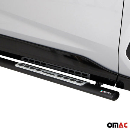 Stahl Seitenschweller Schwellerrohre für Ford Connect 2014-2020 Silber