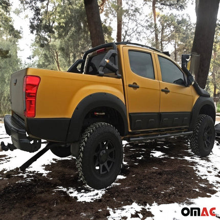 Seitenschutz Türschutzleiste für Isuzu D-Max 2012-2019 Schwarz 4 tlg