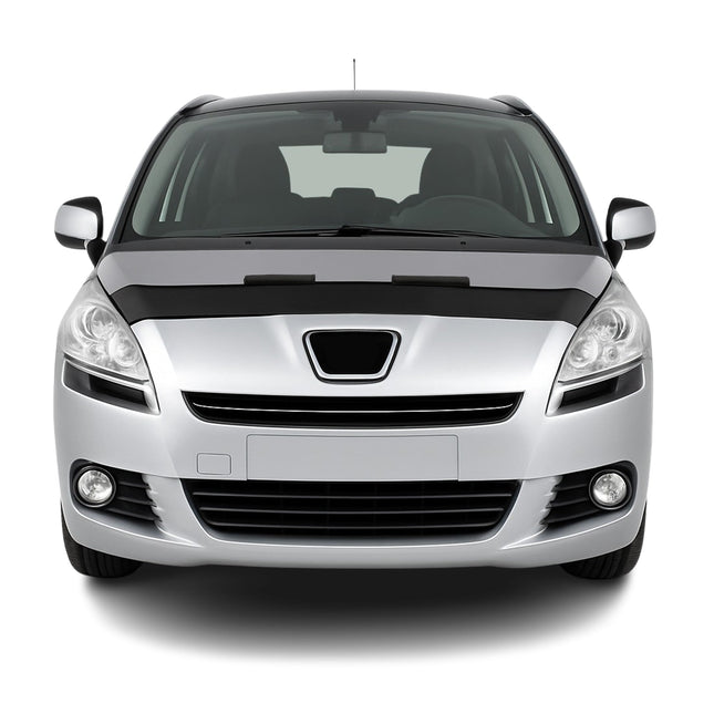 Haubenbra Steinschlagschutz Bonnet Bra für Peugeot 5008 2010-2016 Schwarz Halb