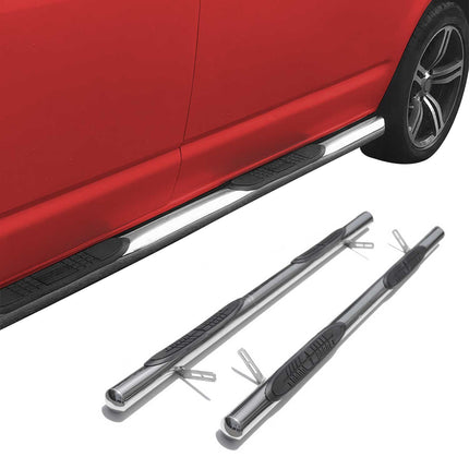 Edelstahl Trittbretter Schwellerrohre für Ford Kuga I 2008-2012 Edelstahl Silber