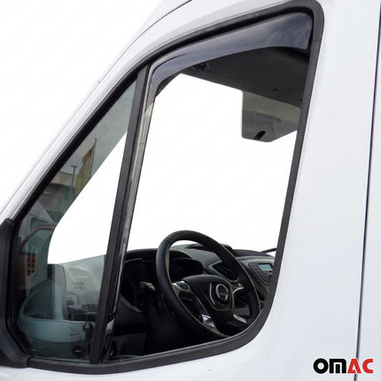 Windabweiser Regenabweiser für Mercedes Sprinter W906 2006-2018 Dunkel Acryl 2x