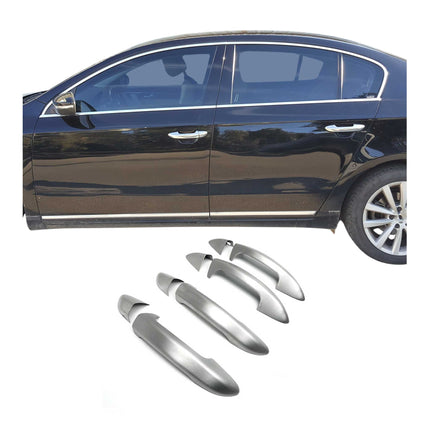 Türgriff Blende Chrom für VW Passat 2010-2015 4-Tür Gebürstet Silber 4x