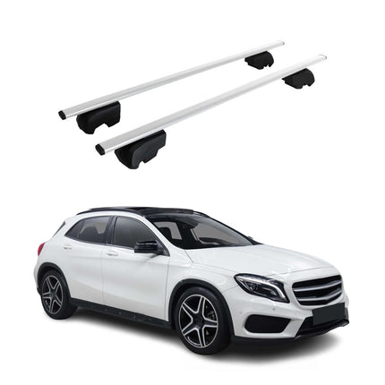 Dachträger Gepäckträger für Mercedes GLA X156 SUV 2014-2020 ABE Metall Silber