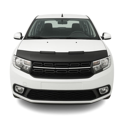 Haubenbra Steinschlagschutz Bonnet Bra für Dacia Logan 2012-2020 Schwarz Halb