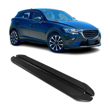 Trittbretter Seitenschweller für Mazda CX-3 2015-2021 Aluminium Schwarz 2tlg