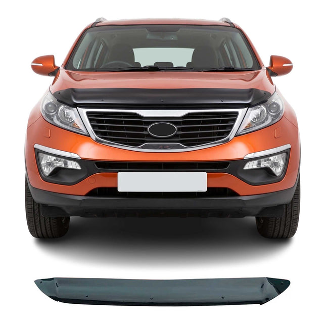 Motorhaube Deflektor Insektenschutz für Kia Sportage 3 2010-2015 Dunkel