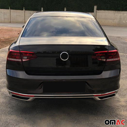 Stoßstangen Diffusor Auspuffrahmen für VW Passat B8,5 Stufenheck 2019-2023 Chrom