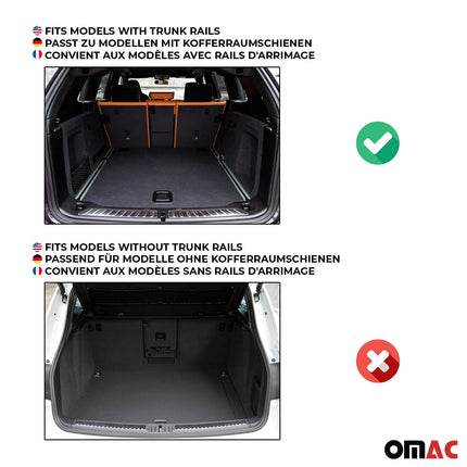 OMAC Gummi Kofferraumwanne für Audi Q8 4MN 2018-2026 TPE Laderaumwanne Schwarz