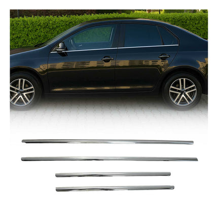 Fensterleisten Zierleisten für VW Jetta 2010-2018 Edelstahl Chrom 6tlg