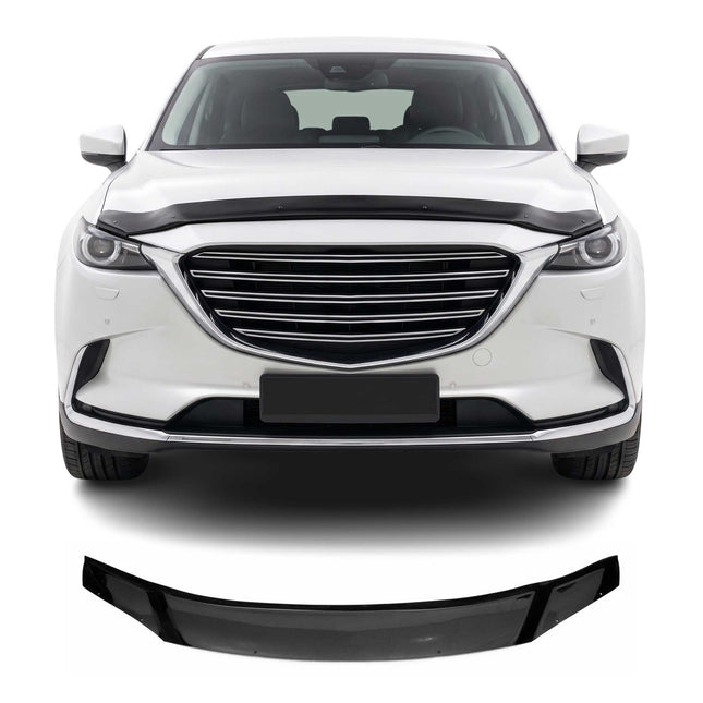 Motorhaube Deflektor Insekten Steinschlagschutz für Mazda CX-9 2016-2021 Dunkel