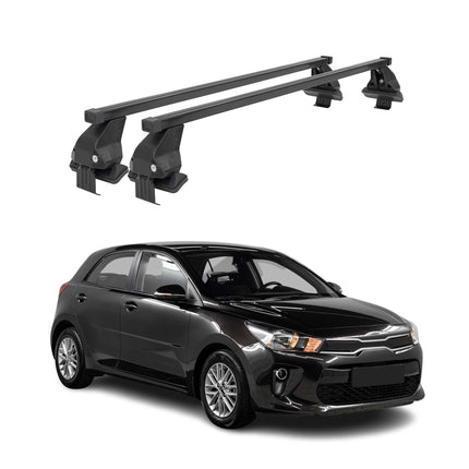 Menabo Dachträger Grundtäger für Kia Rio Schrägheck 2017-2026 50kg Stahl Schwarz
