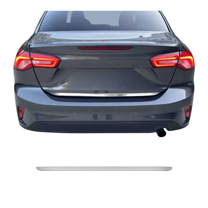 Kofferraumleiste Heckleiste für Ford Focus 2018-2021 Untere Chrom Edelstahl