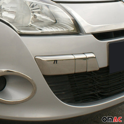 Kühlergrill Leisten Grillleisten für Renault Megane Vordere 2008-2012 Chrom 4x