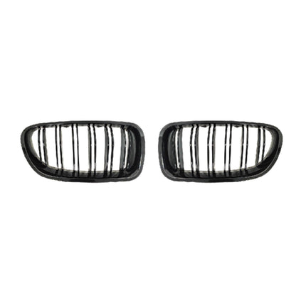 Nieren Grill Kühlergrill für BMW 5er F10 M-Tech 2010-2016 Schwarz Glanz