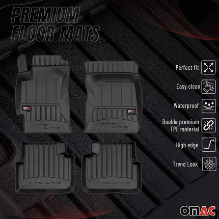 OMAC Gummi Fußmatten für Subaru Forester III 2008-2013 Premium Automatten 4tlg