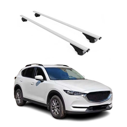 Dachträger Grundtäger für Mazda CX-5 2017-2025 75kg Metall Silber 2 tlg