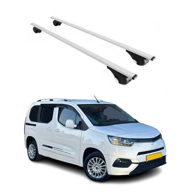 Dachträger Grundtäger für Toyota Proace City 2019-2026 75kg Metall Silber 2 tlg