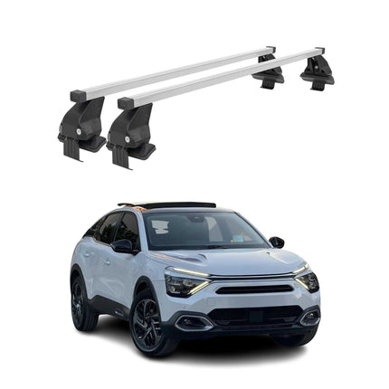 Menabo Dachträger Grundtäger für Citroen C4 2021-2026 50kg Stahl Silber 2 tlg