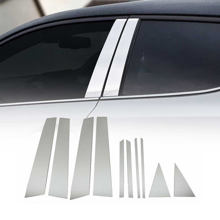 B-Säule C-Säule Türsäulen Verkleidung für Seat Ibiza 2017-2021 Chrom Silber 10x