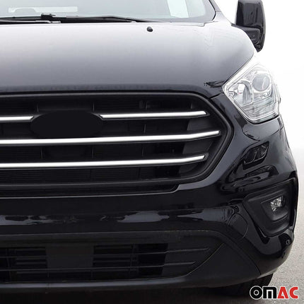 Kühlergrill Grillleisten für Ford Transit Tourneo Custom 2018-2024 Chrom 4x