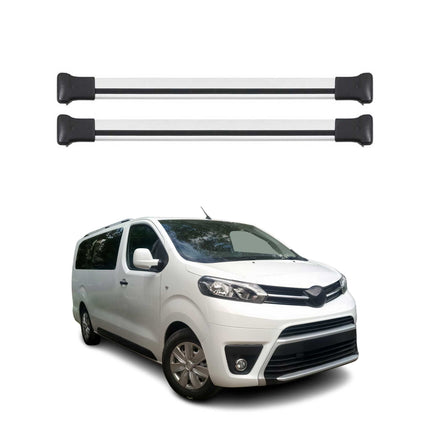 Dachträger Grundtäger für Toyota Proace 2016-2026 75kg Aluminium Silber 2 tlg