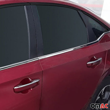 Fensterleisten Zierleisten für Honda Civic Stufenheck 2022-2026 Edelstahl 6tlg