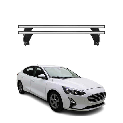 Menabo Dachträger Grundtäger für Ford Focus 2018-2025 50kg Alu Silber 2 tlg
