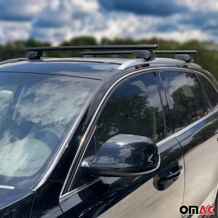 Dachträger Gepäckträger für Volvo XC90 II SUV 2017-2023 ABE Alu Schwarz 2tlg