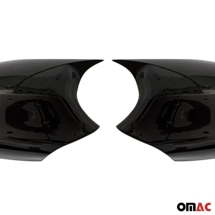 Spiegelkappen Spiegelabdeckung für BMW 3er E90 2008-2011 ABS Schwarz Glanz 2tlg