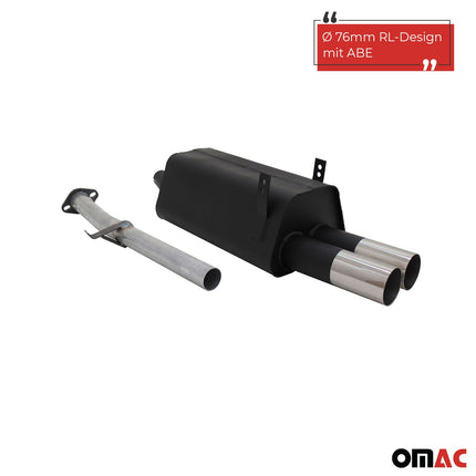 Novus Sportauspuff für BMW 3er E36 316 / 318 2x76mm RL-Design  mit ABE