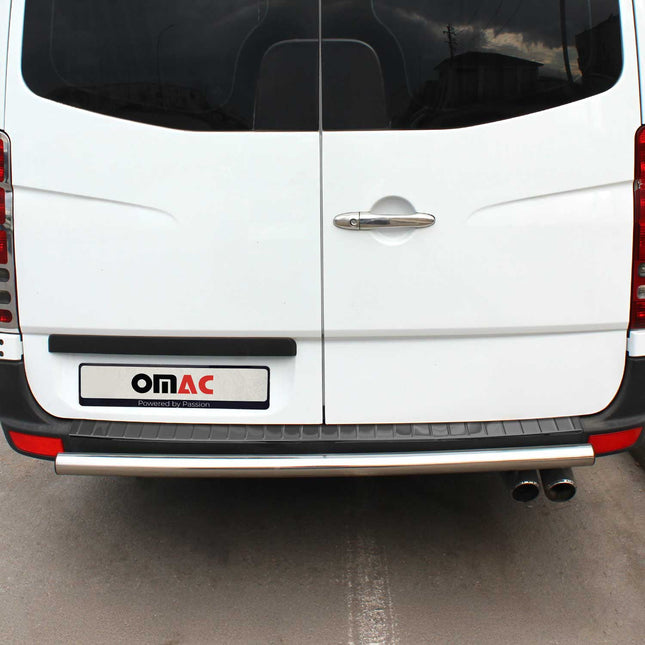 Ladekantenschutz Stoßstangenschutz für VW Crafter 2006-17 Glänzend Dunkel Chrom