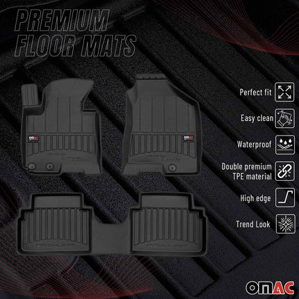 OMAC Gummi Fußmatten für Hyundai ix35 2009-2015 Premium TPE Automatten 3tlg