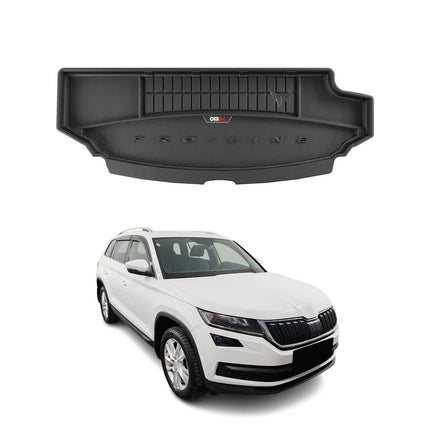 OMAC Gummi Kofferraumwanne für Skoda Kodiaq 2016-2024 mit seitlicher Ablage