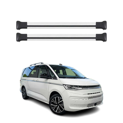 Dachträger Grundtäger für VW T7 Multivan 2021-2026 75kg Aluminium Silber 2 tlg