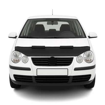 Haubenbra Steinschlagschutz Bonnet Bra für VW Polo 2002-2005 Schwarz Halb