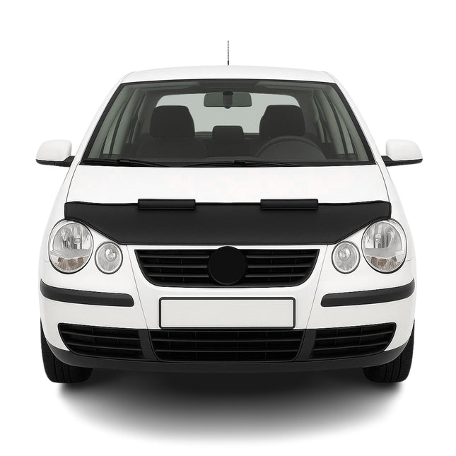 Haubenbra Steinschlagschutz Bonnet Bra für VW Polo 2002-2005 Schwarz Halb