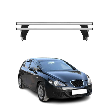 Menabo Dachträger Grundtäger für Seat Leon mk2 2005-2009 Pre-FL 50kg Alu Grau 2x