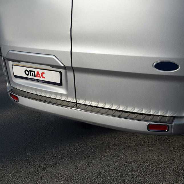 Ladekantenschutz Stoßstange für Ford Tourneo Custom I 2012-2023 Dunkel Chrom