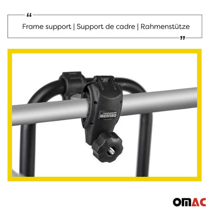 Menabo Fahrradträger 3 Fahrräder für Peugeot 306 1993-2002 Alu Schwarz Silber
