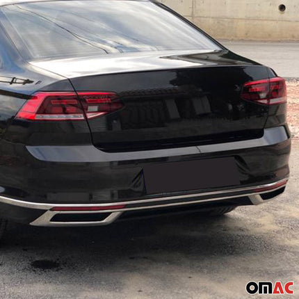 Stoßstangen Diffusor Auspuffrahmen für VW Passat B8,5 Stufenheck 2019-2023 Chrom