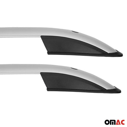 Dachreling Dachgepäckträger für Nissan NV200 2010-2024 Aluminium Silber 2x