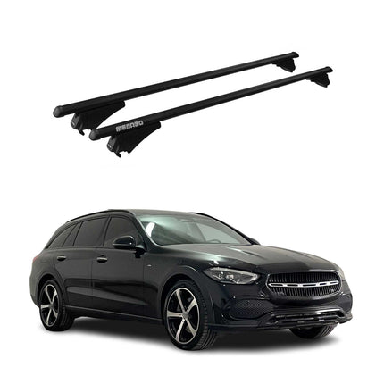 Menabo Dachträger für Mercedes C Klasse S206 T-Model 2021-2026 75kg Alu Schwarz