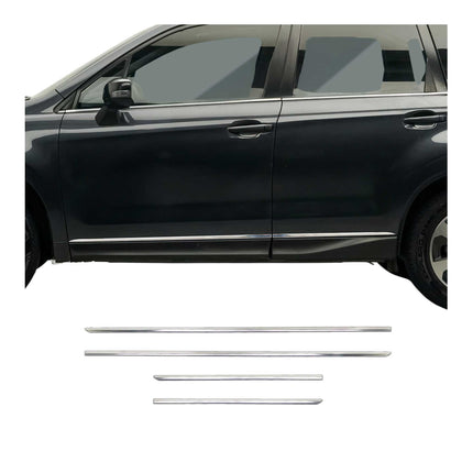 Seitentürleiste Türschutzleiste für Subaru Forester IV 2013-2018 Chrom Edelstahl